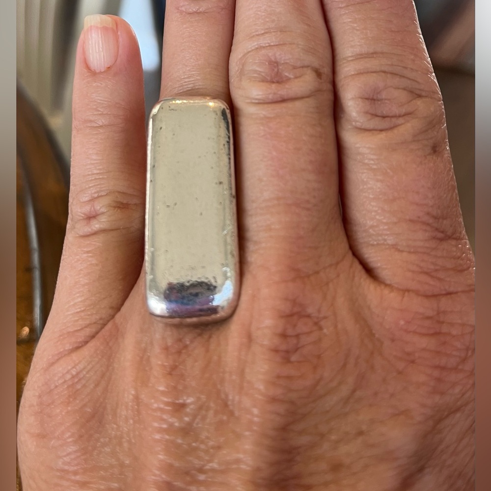 Vintage Ring Silver Metal Unique Ring EUC